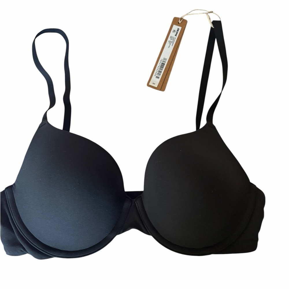 SKIMS Fits Everybody T-Shirt Bra Onyx Black 34C NWT